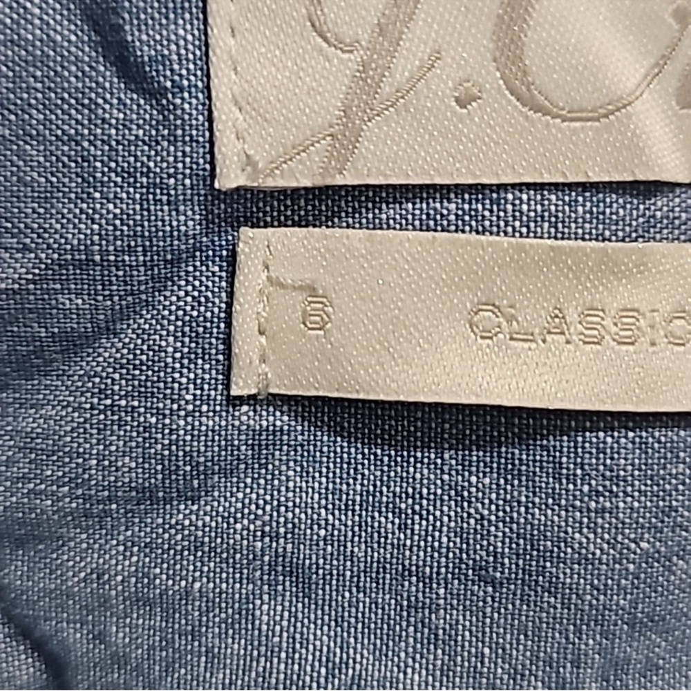 J. Crew Classic Fit Shirt Dress Denim Blue - Picture 4 of 4